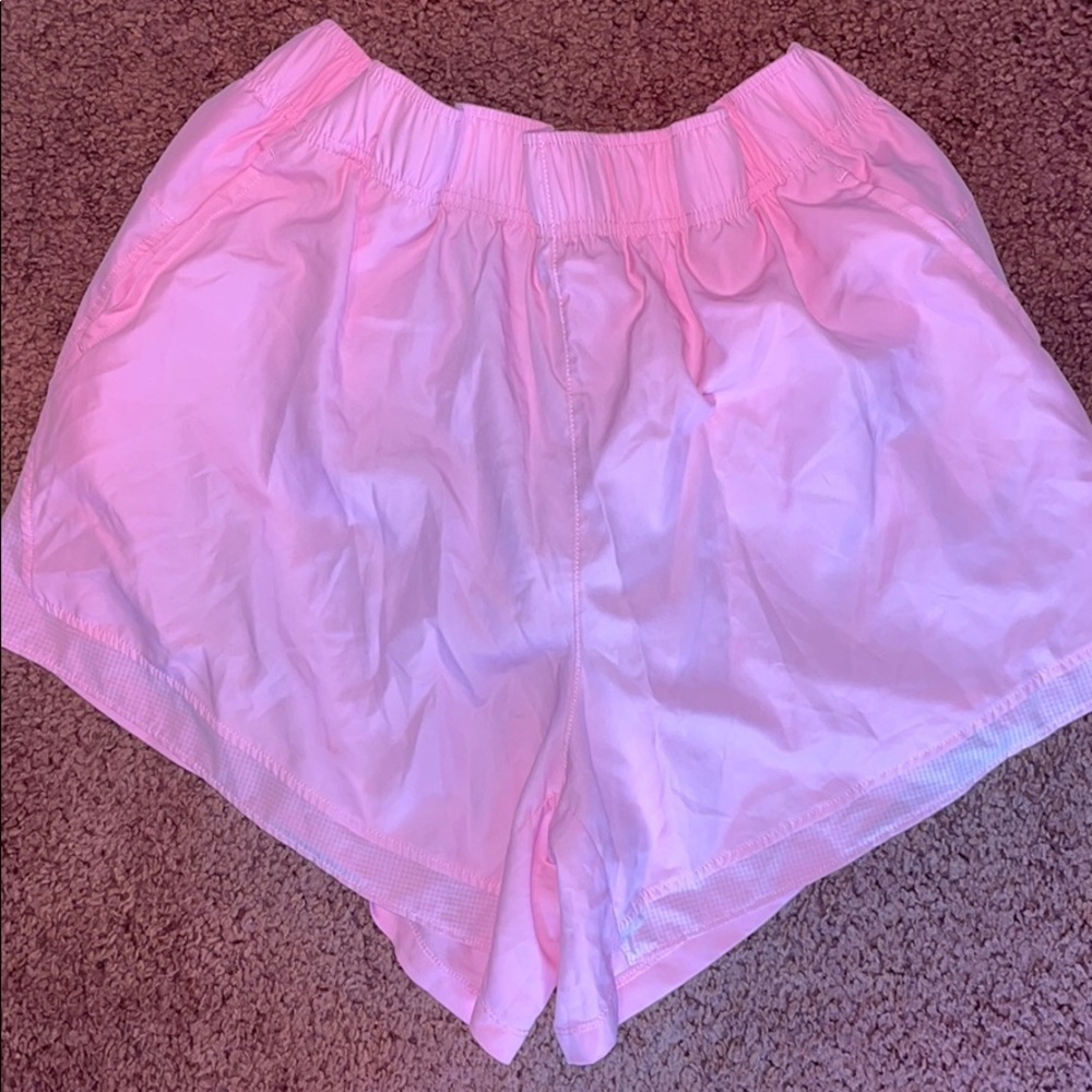 pink workout shorts